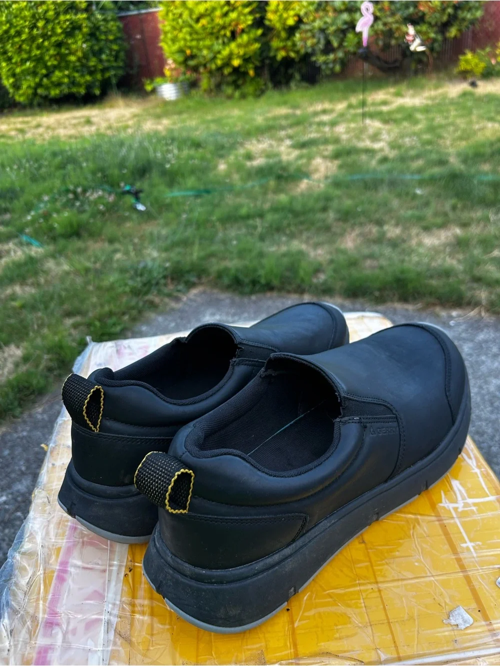 Gerry Moc II Men's Black Slip-On Work Waterproof Shoes Size 12